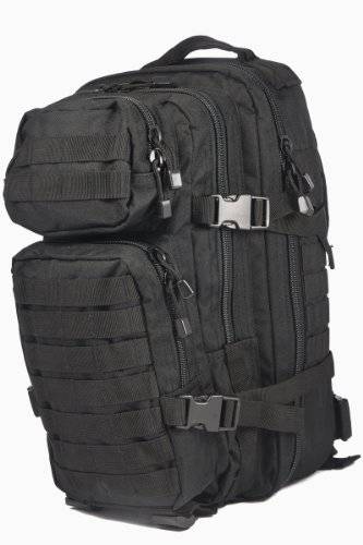 Mil-Tec Military Army Patrol MOllE Assault Pack Tactical Combat Rucksack Backpack Bag 20l Black