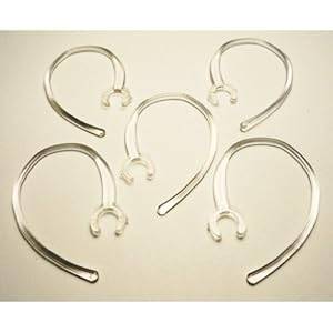 SODIAL(R) 5x Universal Small Clamp Bluetooth Ear Hook Loop Clip Replacement Clear