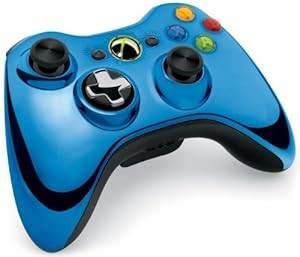 Official Xbox 360 Wireless Controller - Chrome Blue (Xbox 360)