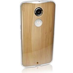 iGadgitz Transparent Clear Glossy TPU Gel Skin Case Cover for Motorola Moto X (Transparent Clear)