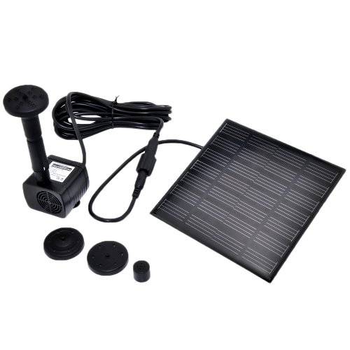 Patuoxun   Solar Panel Power Submersible Fountain Water Pump for Garden Pond