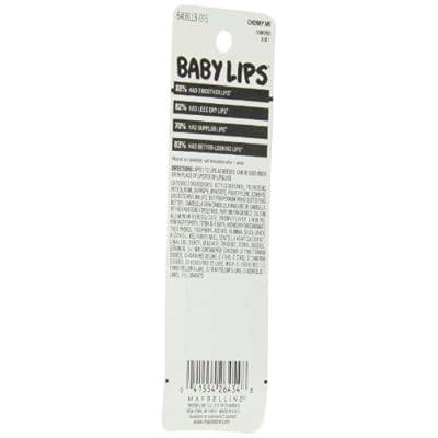Maybelline New York Baby Lips Moisturizing Lip Balm, Cherry Me, 0.15 Ounce