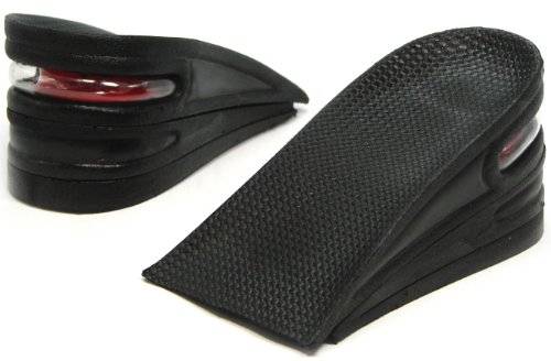 3-Layer Air up Height Increase Elevator Shoes Insole Lift Kit - 6 cm (approximately 2.5 inches) Heel