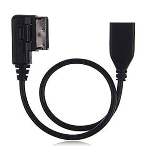 SHS For AUDI VW Music Interface MDI MMI AMI to USB Cable Data Sync Charging Adapter /Lead