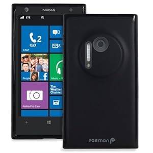 Fosmon Dura Series (TPU) Semi Flex Gel Skin Case Cover for Nokia Lumia 1020 (FRO-Series (Black))