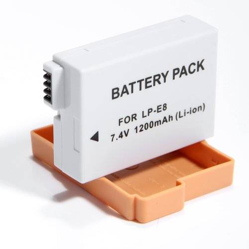 Neewer Rechargeable LP-E8 LPE8 Battery For Canon EOS 550D 600D, Digital Rebel T2i T3i