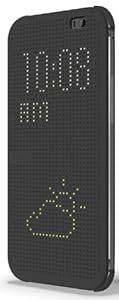 HTC Dot Flip Cover Case for HTC One (M8) - Grey