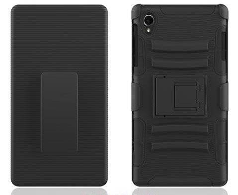 Xperia Z3 Case - Exact Sony Xperia Z3 Case [SideARM Series] - Rugged Holster Case with Kickstand for