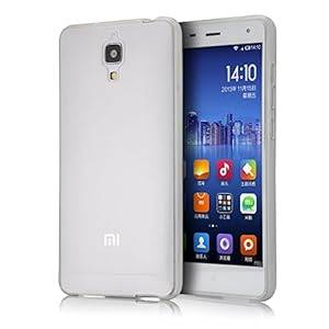tinxi design TPU Protective for Xiaomi MI4 Mi4 M4 Case Skin Silicone Cover Ca (transparent clear)