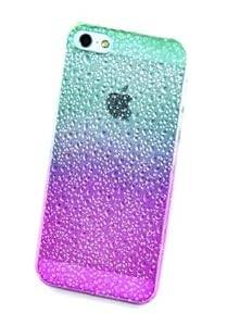 Elmdirect2u New Case for iPhone 5/5s - Protective Design Snap Cover Face - Rain Drops Raindrop