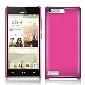 Orzly - HUAWEI ASCEND G6 - Hard Back Cover Phone Case in RED - Designed by Orzly Exclusively for HUA