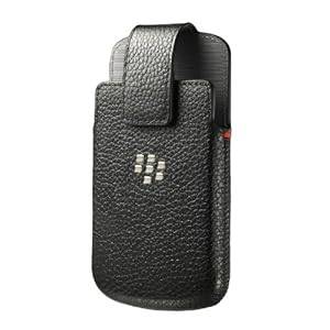 BlackBerry Leather Swivel Case for Q10 - Black