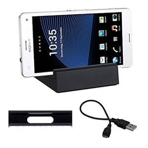 kwmobile Magnetic docking station for wireless charging in Black for Sony Xperia Z3 Compa (black)