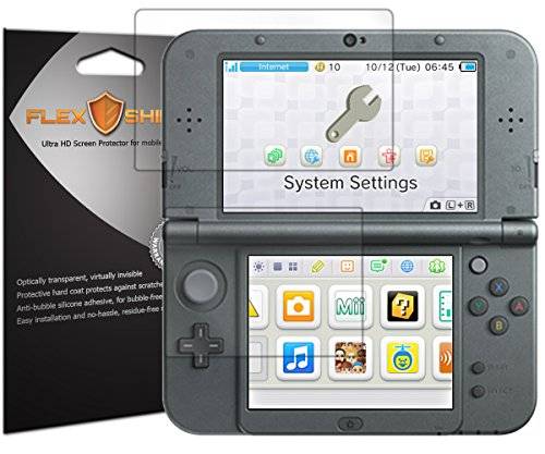Flex Shield [5-Pack] - New Nintendo 3DS XL Screen Protector (2015) with Lifetime Replacement Warrant