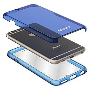 iPhone 6 Case | Full 360 Body Protection Covers Front Back & Sides of iPhone 6 | Built In (Blue)