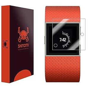 Skinomi TechSkin - Fitbit Surge Screen Protector Premium HD Clear Film with Free Lifetime Repla