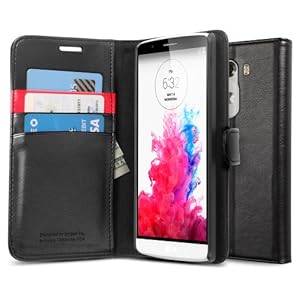 LG G3 Case Spigen [Stand Feature] LG G3 Case Wallet S [Black] Premium Wallet C (Wallet S - Black)