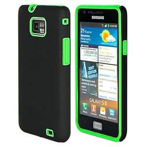 32nd Dual hybrid rubber case cover for Samsung Galaxy S2 i9100 screen protector cleaning cloth and