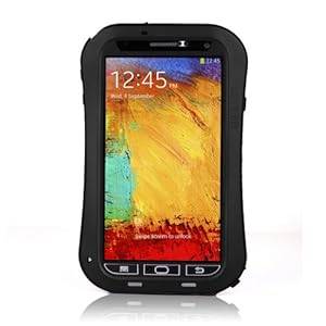 VicTsing Black Waterproof Shockproof DirtProof Aluminum Metal Gorilla Protective Cover Case For Samsung Galaxy Note 3 III N9000 LOVE MEI