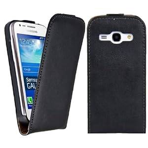 kwmobile Flip style real leather case for Samsung Galaxy Ace 3 S7270 / S7275 with convenient ma