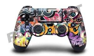Playstation 4 (PS4) Controller/Gamepad Skin / Cover / Vinyl Wrap - Graffiti Bomb Desi