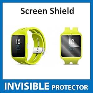 Sony Smart Watch 3 SWR50 (SmartWatch) Front INVISIBLE Screen Protector (Front Shield included)