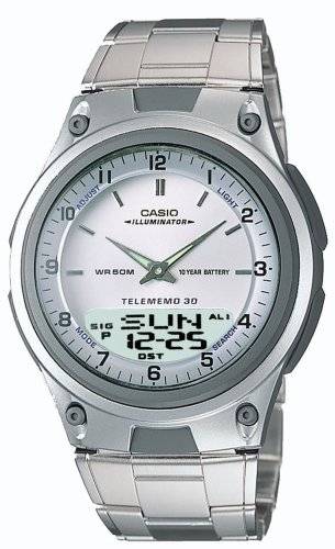 Casio Men's AW80D-7A Sports Chronograph Alarm 10-Year Battery Databank Watch