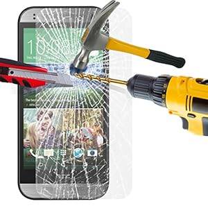 HTC One Mini 2 Tempered Glass Crystal Clear LCD Screen Protector Guard & Polishi (HTC One Mini 2)