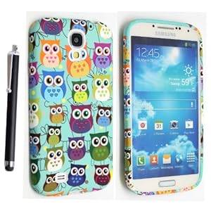 STYLE YOUR MOBILE SAMSUNG GALAXY S4 MINI i9190 VARIOUS DESIGN SILICONE SKI (Design 01 Multi Owls)