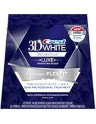 Crest 3D White Luxe Whitestrips Supreme FlexFit-Teeth Whitening Kit 14 treatments, 28 strips
