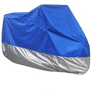 SAVFY XL Motorbike Motorcycle Water Resistant Dustproof UV Protective Brea (Motorbike cover-Blue)