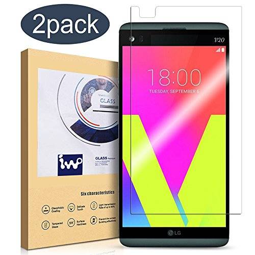 LG V20 Screen Protector, [2 Pack] IVVO Tempered Glass Screen Protector for LG V20 with [Ultra-Clear]
