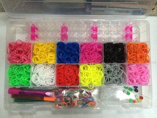 LOOM CITY Complete Loom Starter Kit/Case INCLUDES LOOM AND HOOK, Over 4200 Bands, Plus 100 S Clips,