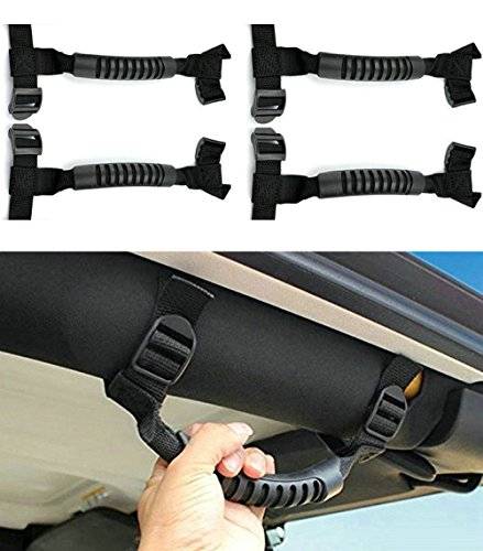 Danti 4 x Grab Handles Grip Handle For Jeep Wrangler YJ TJ JK JKU Sports Sahara Freedom Rubicon X &