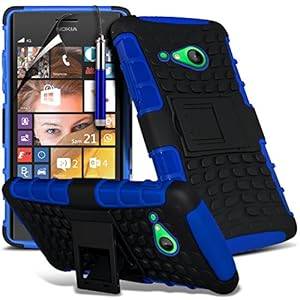 Fone-Case Nokia Lumia 730 / Nokia Lumia 735 Stylish Designed Blue He (Shockproof + Blue + Stylus)