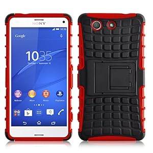 Sony Xperia Z3 Compact Case - ALLIGATOR Heavy Duty Back Cover for Sony Xperia Z3 Compact Red