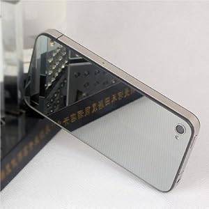 Reflective Mirror Replacement Rear Panel Back Glass Housing Rear Case For iPhone 4S