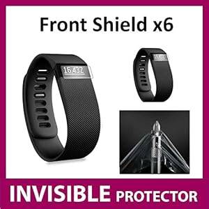 Fitbit Charge HR Fit Bit Watch Front INVISIBLE Screen Protector (X6 Front Shields included) Mil