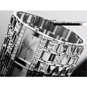 GUESS Women's 95484L Crystal Accented Stainless Steel Watch