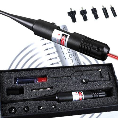 Cvlife .22 to .50 Caliber Rifle Gauge Boresight Red Dot Laser Boresighter Bore Sighter