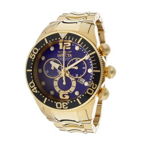 Invicta Men's 14205 Lupah Analog Display Swiss Quartz Gold Watch