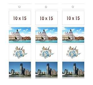 3 Photo Pockets 10 Photo Picture Card Holder Holds 4 x 6 Landscape Photo Wall Photo Card Holder