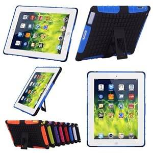 Besdata Heavy Duty Tough Shockproof with Stand Hard Case Cover For Apple iPad 2 iPad 3 ipa (Blue)