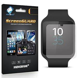 6 x Membrane Screen Protectors for Sony Smartwatch 3 (SWR50) - Crystal Clear (Glossy) Retail Pa