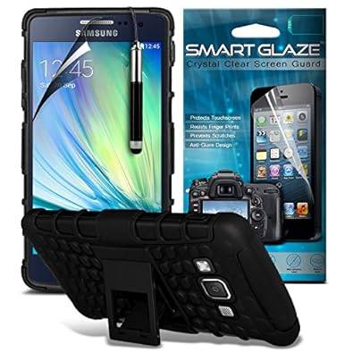 ( Black ) Samsung Galaxy A5 Case Custom Made Case Tough Survivor Hard Rugged Shock Proof Heavy