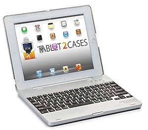Cooper Cases(TM) Kai Skel Apple iPad 2/3/4 Clamshell Keyboard Case in Silver (MacBook-like Design Built-in QWERTY Keyboard Bluetooth 3.0 Connection 82 Keys 60 Hour Rechargeable Battery Auto Sleep/Wake)