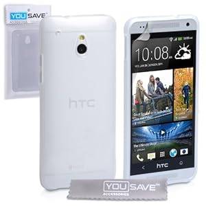 Yousave Accessories Silicone Gel Cover Case for HTC One Mini - Clear