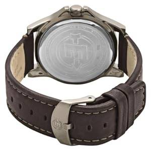 Timex Men's T46191 Expedition Metal Field Analog Brown Leather Strap Watch