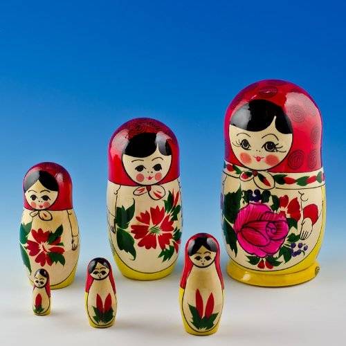 Semenov Russian Nesting Doll 6pc./5"