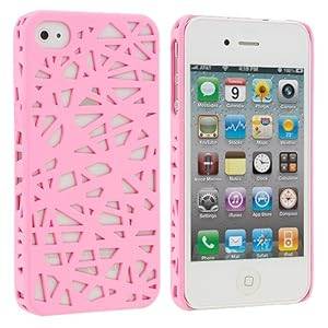 Light Pink Birds Nest Snap-On Hard Back Cover Case for Apple iPhone 4 4G 4S